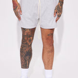 Shorts Tyson Oversize Heavyweight Sweat - Gris Suave