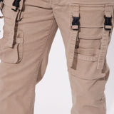 Pantalones militares ajustados de carga Ronan - Color topo