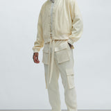 Pantalones Tipo Cargo Show Up Snap - Hueso