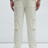 Pantalones Tipo Cargo Show Up Snap - Hueso