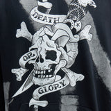 Sudadera con capucha de Ed Hardy Death Or Glory - Negro.