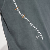 Camisa De Manga Corta Stay United Oversized - Gris
