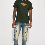 Camisa De Manga Corta NYC Graff - Verde