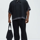 Camiseta Dirty Wash Heavyweight Boxy - Negro