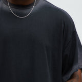Camiseta Dirty Wash Heavyweight Boxy - Negro