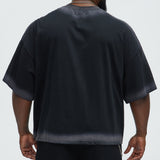 Camiseta Dirty Wash Heavyweight Boxy - Negro