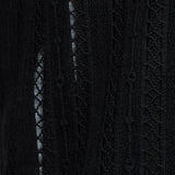 Camisa Dudley Open Knit Polo - Negro