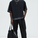 Camiseta Dirty Wash Heavyweight Boxy - Negro