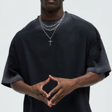 Camiseta Dirty Wash Heavyweight Boxy - Negro