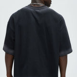 Camiseta Dirty Wash Heavyweight Boxy - Negro