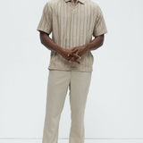Camisa Dudley Open Knit Polo - Bronceado