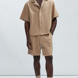 Camisa Kina Textured - Bronceado