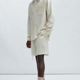 Camisa Kina Textured Long Sleeve - Hueso