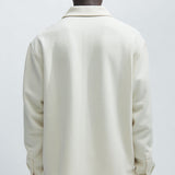 Camisa Kina Textured Long Sleeve - Hueso
