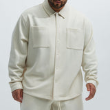 Camisa Kina Textured Long Sleeve - Hueso