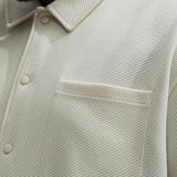 Camisa Kina Textured Long Sleeve - Hueso