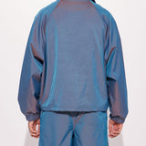 Chaleco Stormy Iridescent Nylon - Azul