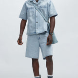 Camisa Abotonada Colin True Denim - Deslavado Claro Azul