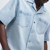 Camisa Abotonada Colin True Denim - Deslavado Claro Azul