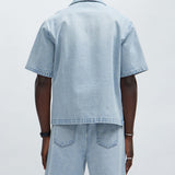 Camisa Abotonada Colin True Denim - Deslavado Claro Azul