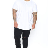 Pantalón De Mezclilla Jasper Skinny Ripped Knee - Negro