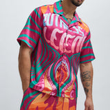 Camisa Eyes On Medusa - Fucsia/Combo