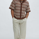 Camisa Mario Textured - Café/Combinado