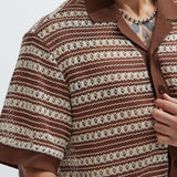 Camisa Mario Textured - Café/Combinado