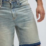 Mis Idea Relajada Pantalones Cortos de Mezclilla - Lavado Azul Vintage