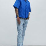 Camisa Acolchada Attucks de Nylon - Azul