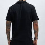 Camisa Polo Cairo Textured - Negro
