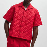 Camisa de nylon acolchada Attucks - Roja
