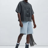 Camiseta Kyle - Deslavado Negro