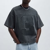 Camiseta Kyle - Deslavado Negro