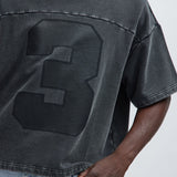Camiseta Kyle - Deslavado Negro