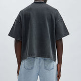 Camiseta Kyle - Deslavado Negro