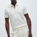 Camisa Polo Money Matters Short Sleeve - Hueso