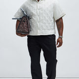 Camisa Kona Quilted Nylon - Blanco