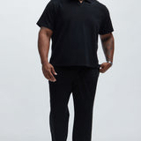 Camisa Polo Cairo Textured - Negro