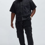 Camisa Curtis Contrast Stitch - Negro