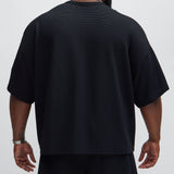Camisa De Manga Corta Zyler Textured Boxy - Negro