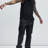 Camiseta De Tirantes Atlas Textured - Negro