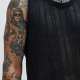 Camiseta De Tirantes Atlas Textured - Negro