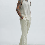 Camiseta De Tirantes Atlas Textured - Blanco