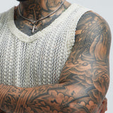 Camiseta De Tirantes Atlas Textured - Blanco