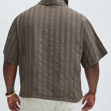Camisa Runway Textured - Café