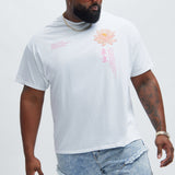 Camisa De Manga Corta New Beginnings Lotus - Blanco