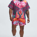 Camisa Eyes On Medusa - Fucsia/Combo