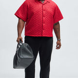 Camisa de nylon acolchada Attucks - Roja