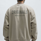 Sudadera De Cuello Redondo Original Brooklyn - Piedra